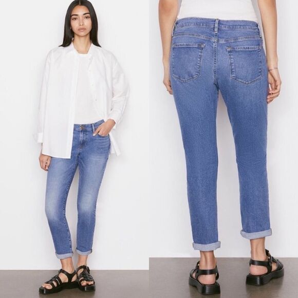FRAME Le Garcon skinny jeans bixby blue women’s size 31‎ - Picture 1 of 8